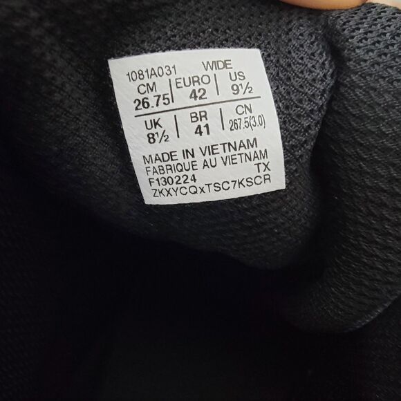 Asics Snapdown 3 Mens 9.5 Wide Wrestling Boxing Shoes Black Mat Grip 1081A031 - Picture 9 of 11